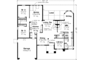 Mediterranean Style House Plan - 3 Beds 2.5 Baths 2090 Sq/Ft Plan #320-463 