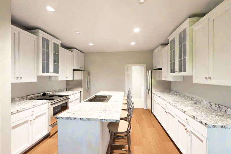 Architectural House Design - Interior - Kitchen for Craftsman House Plan #513-2432 - 3 bed, 2 bath
