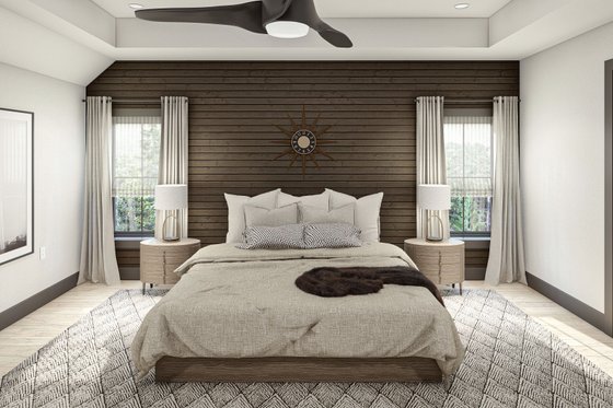 Interior - Master Bedroom 1 for Barndominium House Plan #455-544 - 3 bed, 2.5 bath