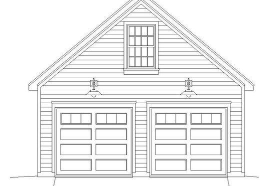 Exterior - Front Elevation 3 for Contemporary House Plan #932-100, 0 bath