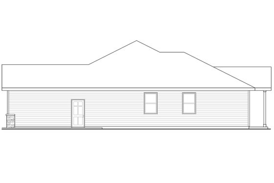 Exterior - Other Elevation 1 for Craftsman House Plan #124-1031 - 3 bed, 2 bath