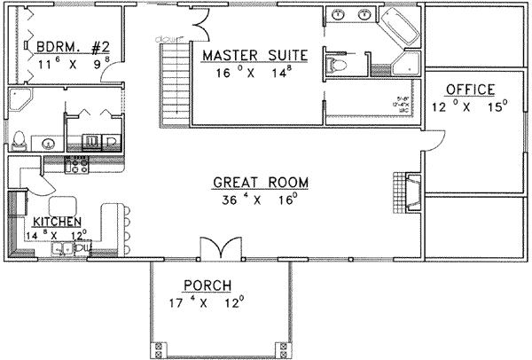 House Plan Design - Traditional Floor Plan - Upper Floor Plan #117-382