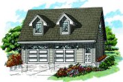 Country Style House Plan - 1 Beds 1 Baths 588 Sq/Ft Plan #47-513 