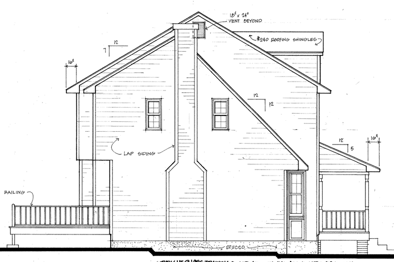 Home Plan - Exterior - Other Elevation 1 for Country House Plan #30-277 - 3 bed, 2.5 bath