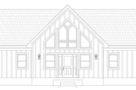 Exterior - Front Elevation 3 for Country House Plan #932-363 - 2 bed, 2 bath