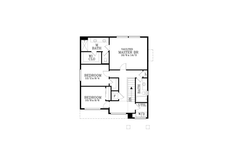 Home Plan - Floor Plan - Upper Floor for Craftsman House Plan #53-713 - 3 bed, 2.5 bath
