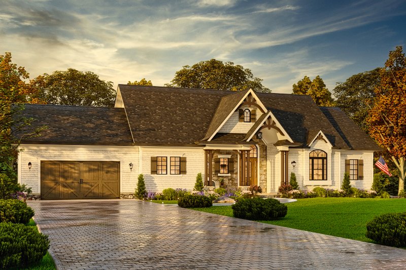 Architectural House Design - Exterior - Front Elevation 8 for Traditional House Plan #54-710 - 4 bed, 4 bath