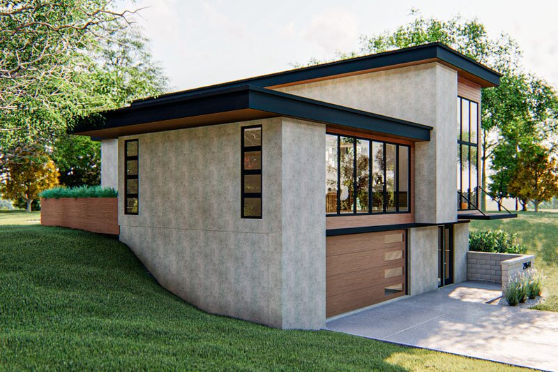 Dream House Plan - Exterior - Other Elevation 1 for Contemporary House Plan #455-209 - 3 bed, 2.5 bath