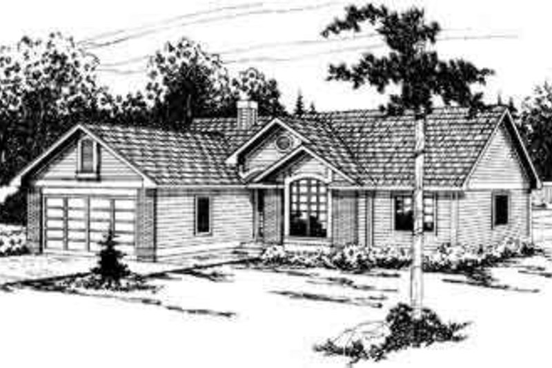 Home Plan - Traditional Exterior - Front Elevation Plan #124-291
