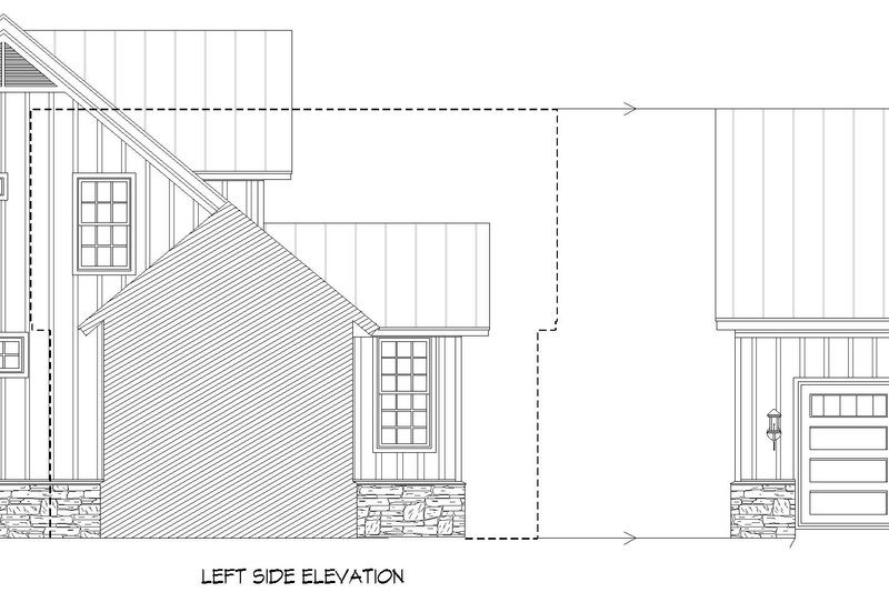 House Blueprint - Exterior - Other Elevation for Farmhouse House Plan #932-1415 - 3 bed, 2.5 bath