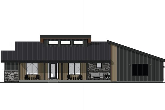 Exterior - Front Elevation 8 for Modern House Plan #1069-45 - 3 bed, 2.5 bath