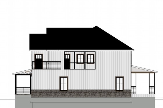 Exterior - Other Elevation 1 for Farmhouse House Plan #1109-6 - 5 bed, 3 bath
