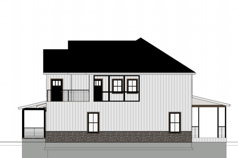 House Blueprint - Exterior - Other Elevation 1 for Farmhouse House Plan #1109-6 - 5 bed, 3 bath