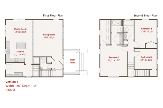 Floor Plan - Other Floor for Craftsman House Plan #461-5 - 3 bed, 2.5 bath