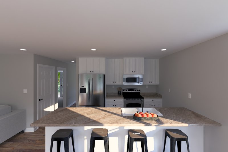 House Plan Design - Interior - Kitchen for Barndominium House Plan #1060-371 - 1 bed, 2 bath