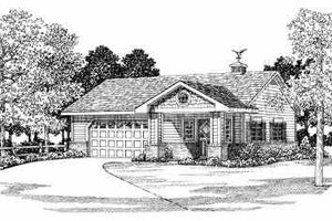Traditional Exterior - Front Elevation Plan #72-258