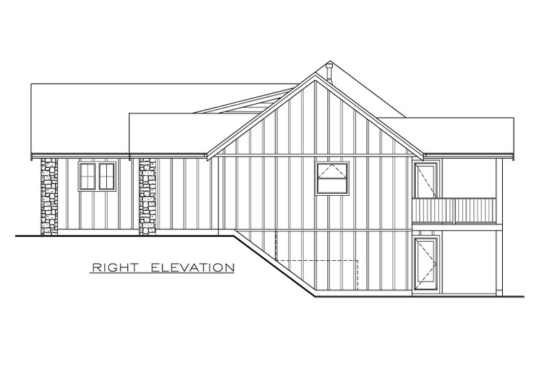 Dream House Plan - Exterior - Other Elevation 1 for Farmhouse House Plan #1100-74 - 3 bed, 2 bath