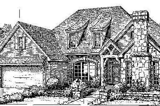 Exterior - Front Elevation for Colonial House Plan #310-714 - 4 bed, 3.5 bath