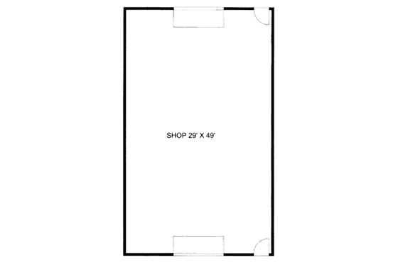 Floor Plan - Main Floor for Traditional House Plan #117-663, 0 bath