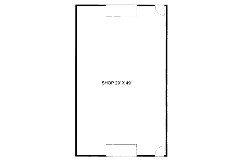 Home Plan - Floor Plan - Main Floor for Traditional House Plan #117-663, 0 bath