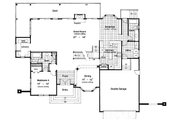 European Style House Plan - 4 Beds 4 Baths 3500 Sq/Ft Plan #417-388 