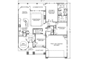 Adobe / Southwestern Style House Plan - 3 Beds 2 Baths 1969 Sq/Ft Plan #24-191 