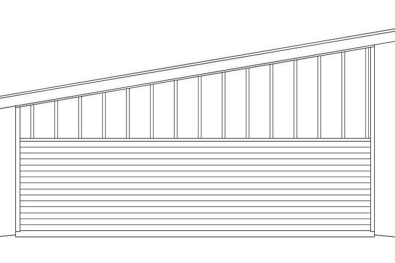 Architectural House Design - Exterior - Rear Elevation for Contemporary House Plan #932-109, 0 bath