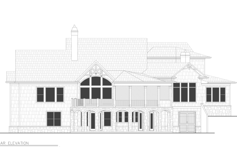House Plan Design - Exterior - Other Elevation 1 for Classical House Plan #54-713 - 4 bed, 3.5 bath