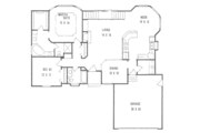 Traditional Style House Plan - 2 Beds 2 Baths 1496 Sq/Ft Plan #58-143 