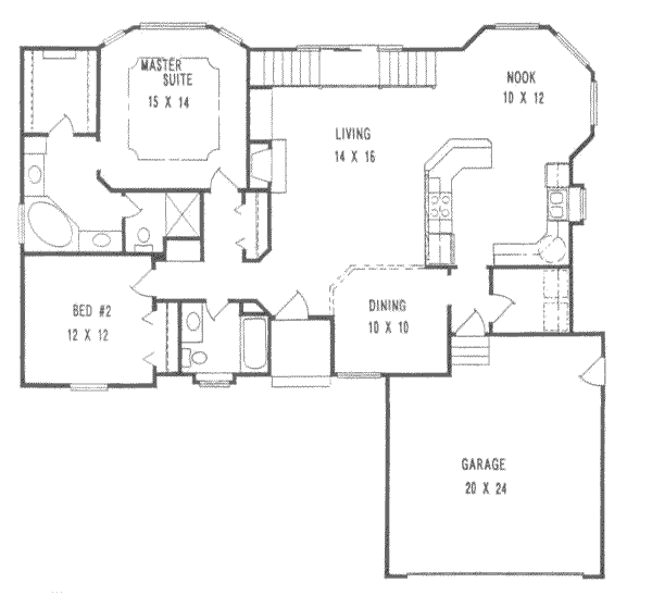 Traditional Floor Plan - Main Floor Plan #58-143