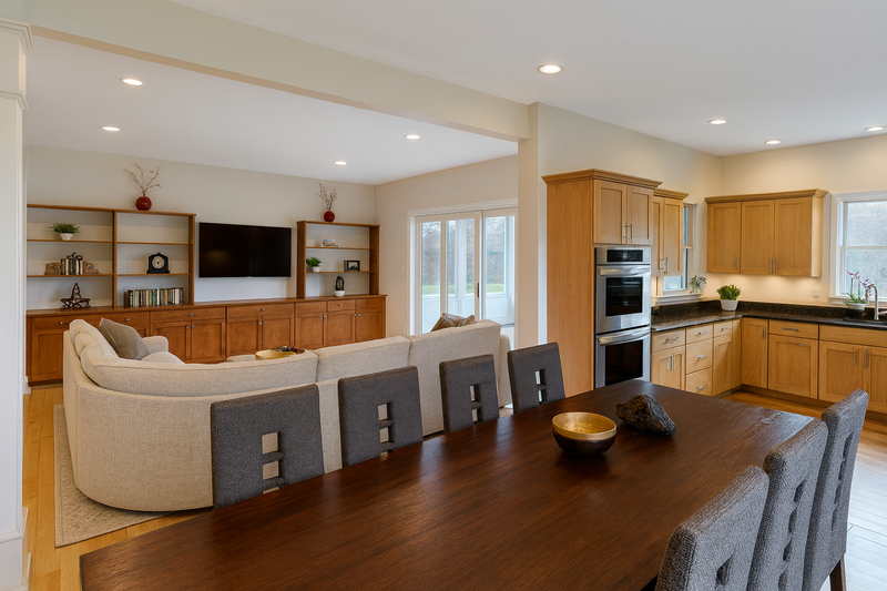 House Blueprint - Interior - Family Room for Traditional House Plan #1115-3 - 4 bed, 3.5 bath
