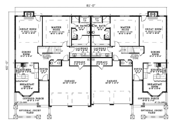 Country Floor Plan - Main Floor Plan #17-2301