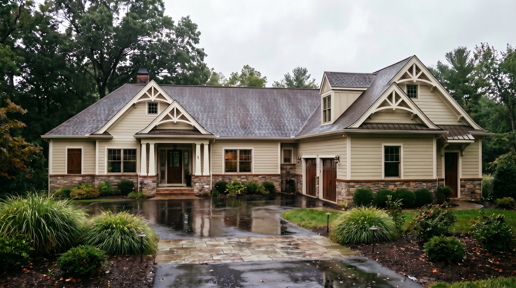 Exterior - Front Elevation 5 for Craftsman House Plan #119-425 - 4 bed, 3.5 bath