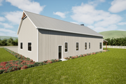Barndominium Style House Plan - 4 Beds 3.5 Baths 3379 Sq/Ft Plan #48-1204 