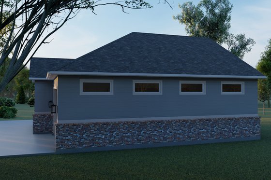 Exterior - Other Elevation 1 for Traditional House Plan #1060-126, 1 bath