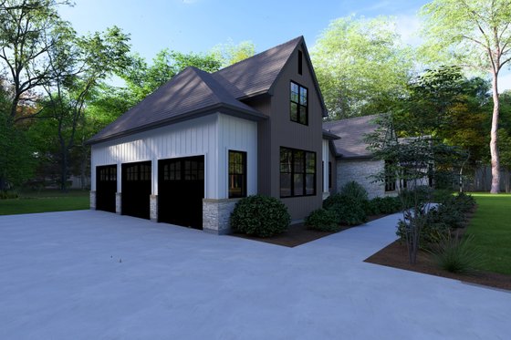 Exterior - Other Elevation for Traditional House Plan #1111-27 - 4 bed, 3 bath