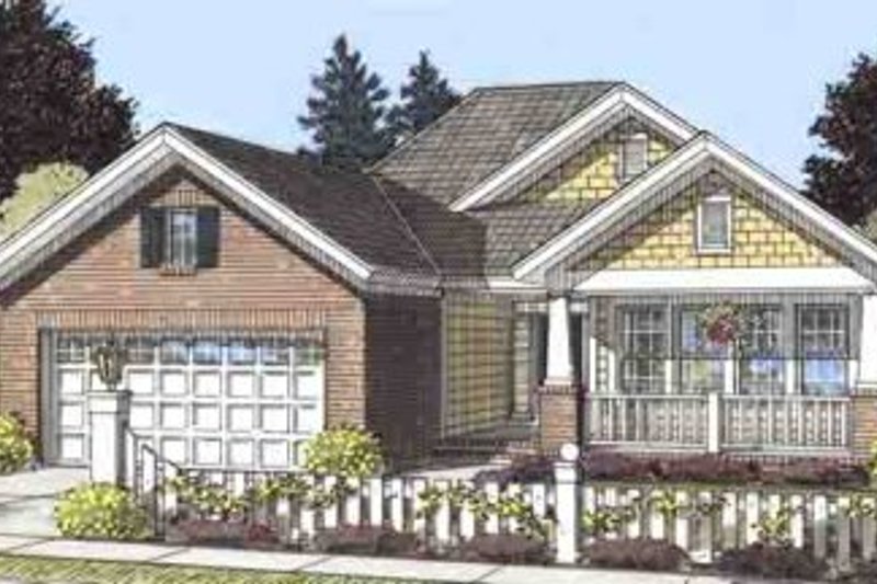 Home Plan - Craftsman Exterior - Front Elevation Plan #20-1514