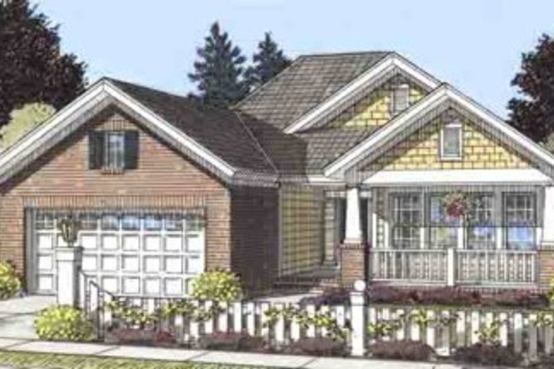 Dream House Plan - Craftsman Exterior - Front Elevation Plan #20-1514