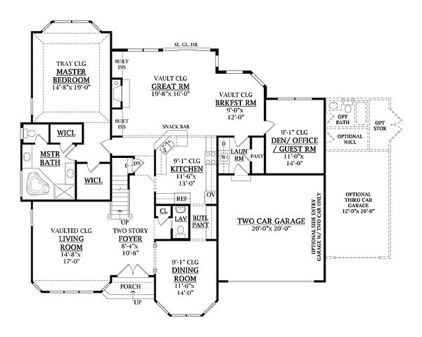 Traditional Floor Plan - Main Floor Plan #456-26