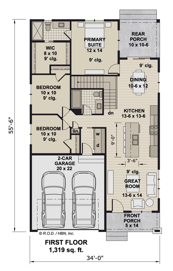 Dream House Plan - Bungalow Floor Plan - Main Floor Plan #51-1333
