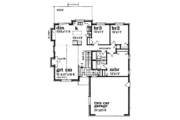 European Style House Plan - 3 Beds 2 Baths 1319 Sq/Ft Plan #47-376 
