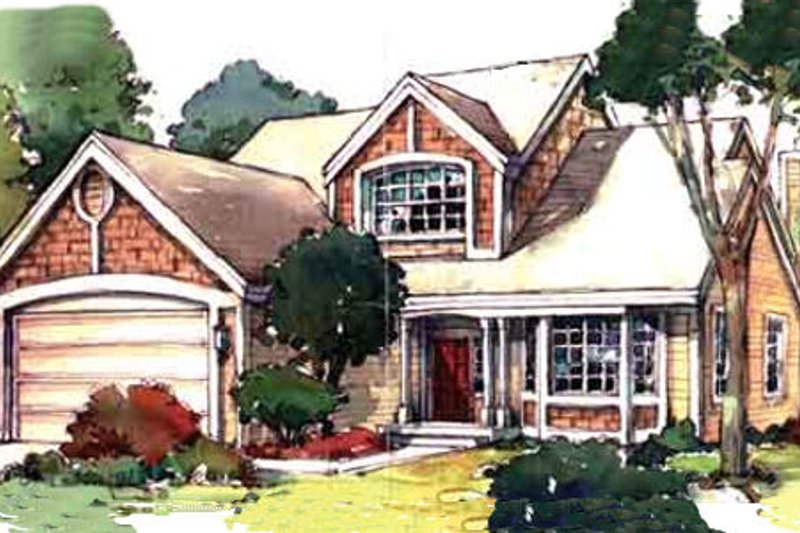Home Plan - Country Exterior - Front Elevation Plan #320-365