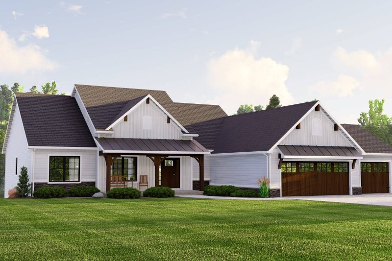 Home Plan - Country Exterior - Front Elevation Plan #1064-235