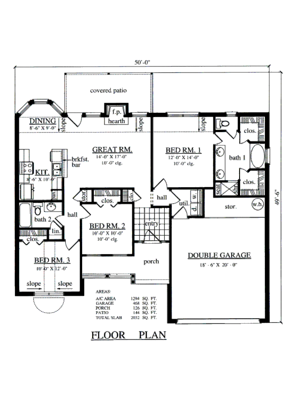 Home Plan - Country Floor Plan - Main Floor Plan #42-353