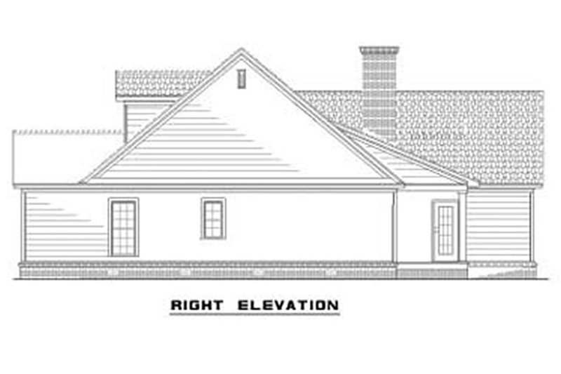 Dream House Plan - Right view of 1800 square foot Traditional home