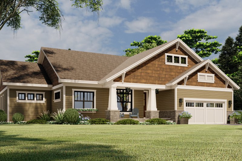 Dream House Plan - Exterior - Front Elevation 4 for Craftsman House Plan #51-1181 - 3 bed, 2.5 bath
