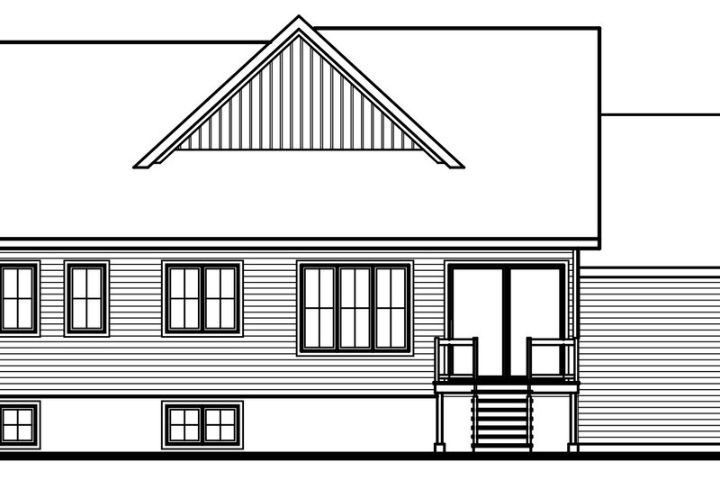 House Plan Design - Exterior - Rear Elevation for Farmhouse House Plan #23-2759 - 3 bed, 1 bath