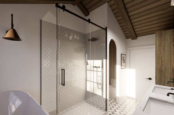 Interior - Master Bathroom 1 for Farmhouse House Plan #23-2827 - 6 bed, 2.5 bath