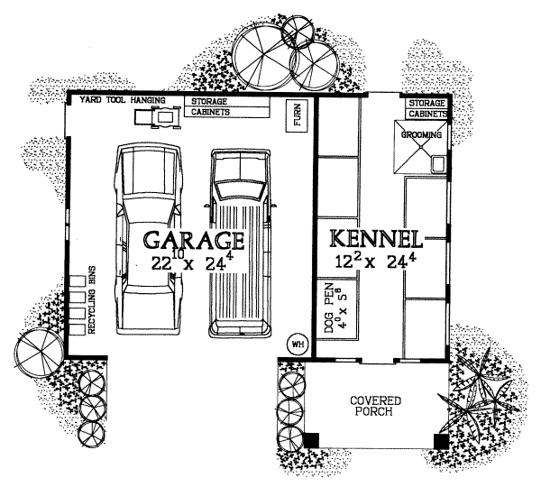 Architectural House Design - Traditional Floor Plan - Main Floor Plan #72-266