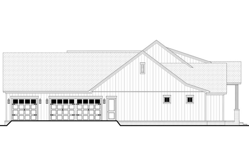 Dream House Plan - Exterior - Other Elevation 2 for Farmhouse House Plan #430-408 - 3 bed, 3.5 bath